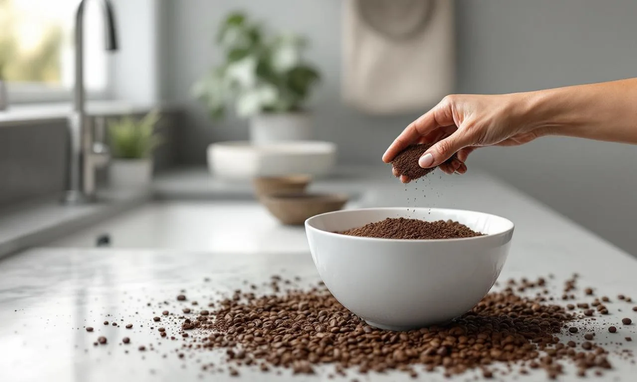 Koffieprut in de badkamer? Deze hack maakt alles meteen stralend schoon