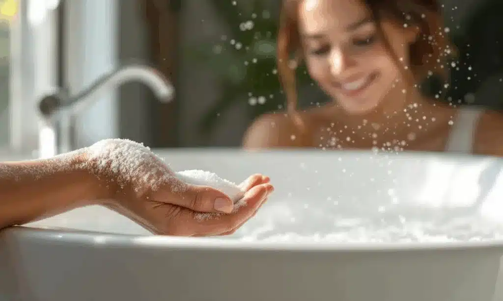 1 lepel zout in je badkamer: dit vergeten trucje bespaart je uren poetswerk