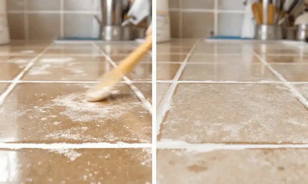 Deze goedkope keukenhack verwijdert vieze voegen in 1 minuut – zonder boenen