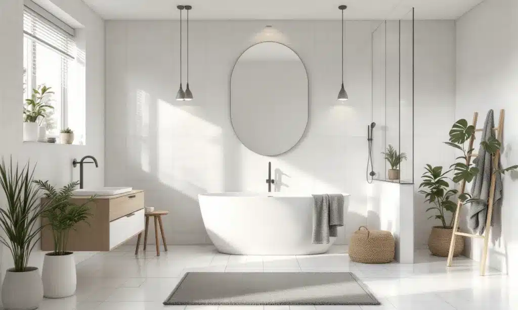 Met dit slimme idee kun je je badkamer groter laten lijken