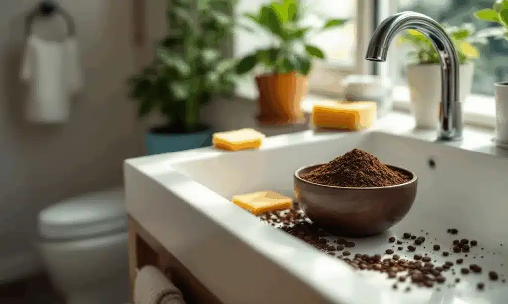 1 eetlepel koffieprut: de natuurlijke schoonmaaktip voor een stralend schone badkamer