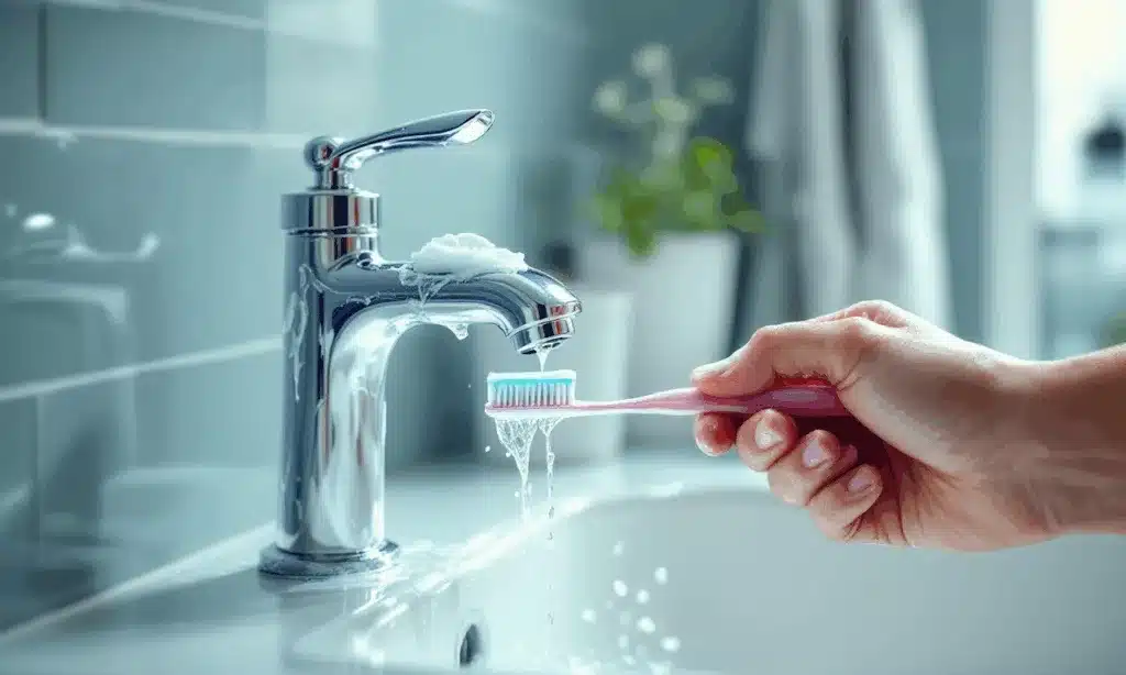 Deze vergeten truc met tandpasta laat je kraan blinken in 1 minuut