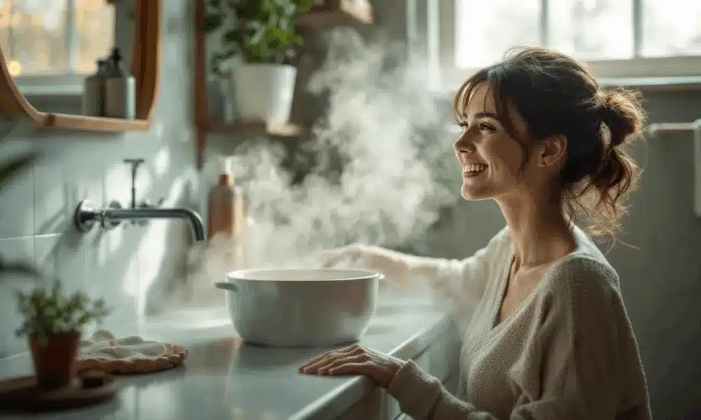 Azijnstoom in je badkamer: zo verwijder je schimmel zonder boenen