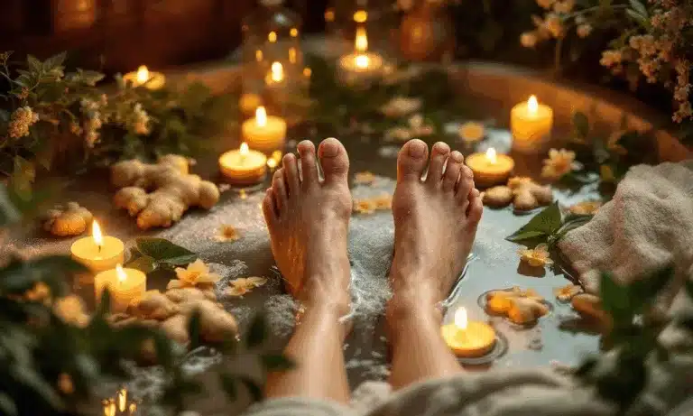 Een gembervoetbad voor het slapengaan: eeuwenoude tip met modern effect