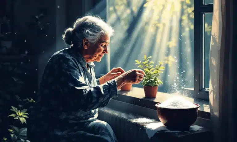 Oma deed dit met zout bij het raam – en het werkte écht!
